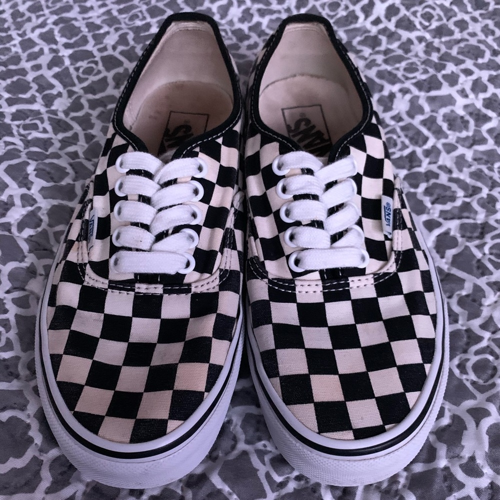 checkered vans